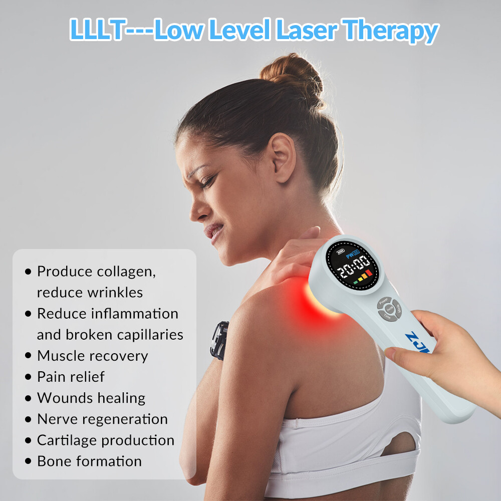 1760mW Cold Laser Therapy Device Pain Relief LLLT Soft Red Light Lazer Treatment