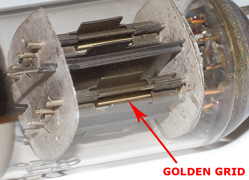 2 pcs 6N6P = ECC99 ~ E182CC Tubes OTK Same Date 10-1987 Gold Grid USSR