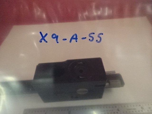 MICROSCOPE PART FILTER SLIDE IRIS DIAPHRAGM LEITZ GERMANY OPTICS AS IS #X9-A-55B