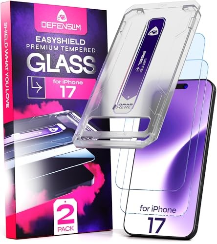 Screen Protector (2Pack), Easy Auto-Align Install Kit, 6.3" for iPhone 17