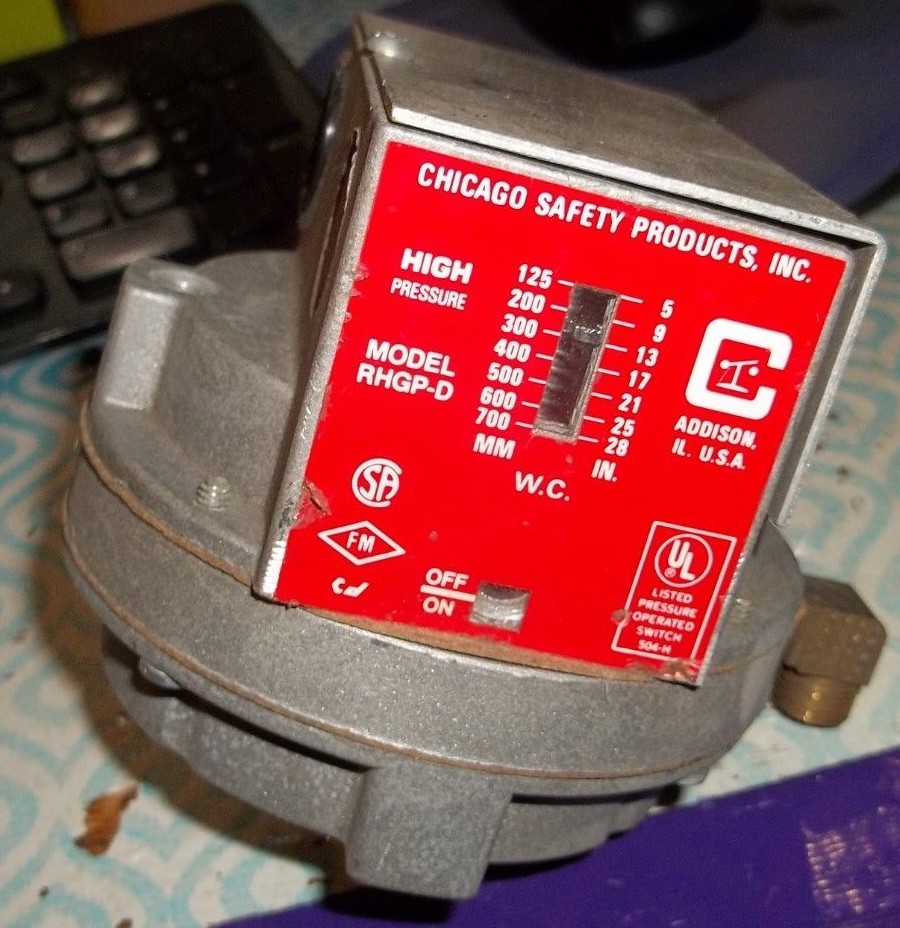 CHICAGO RHGP-D  HIGH PRESSURE SWITCH (WL54-2)