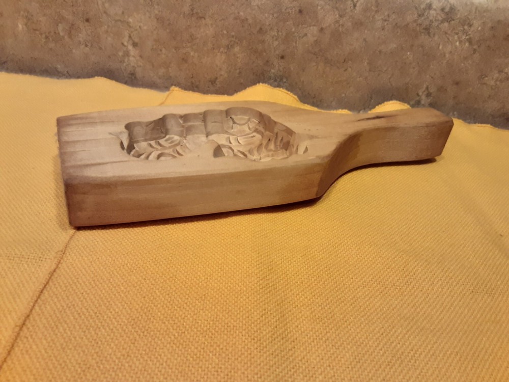 Vintage Wood Rice Cake Baking Mold