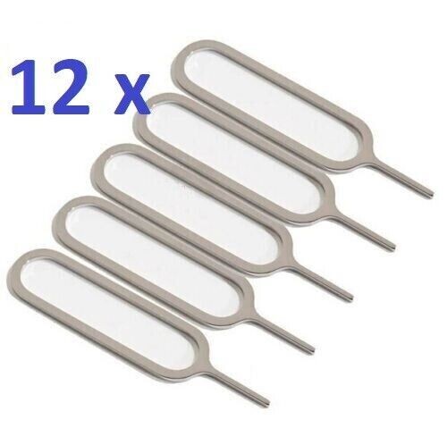 12 Sim Card Ejector Eject Pin Key Tool for iPhone Android SHIPS FROM USA!!!