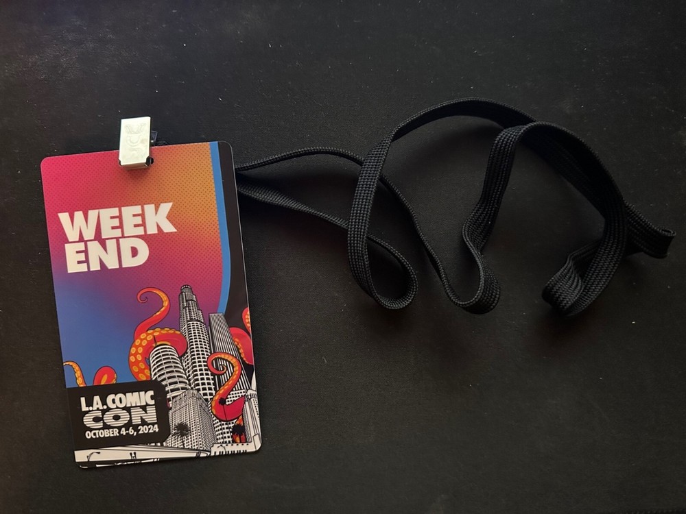 2024 LA Comic Con Weekend Badge & Lanyard