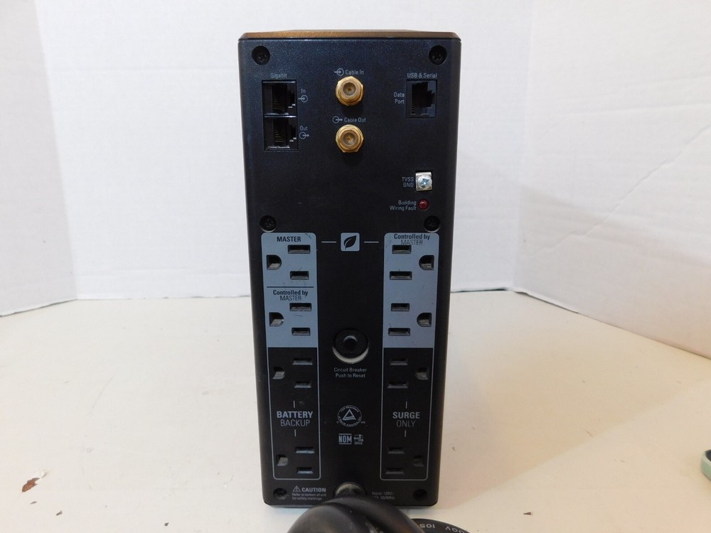 APC Back-UPS Pro 1000 Battery Backup BR1000G 8 Outlets INCLUDES BATTERY