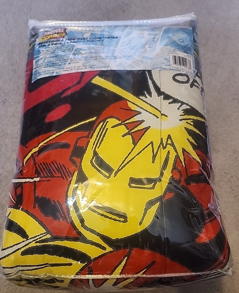Marvel Comics Reversible Twin/Full Comforter 71” X 86” new in package