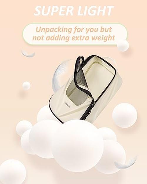 8 Set Compression Packing Cubes for Travel, Lightweight Compression Cubes for