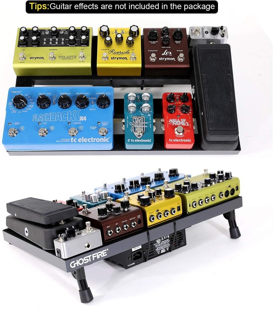 Ghost Fire Guitar Pedal Board - Durable Design with Magic Tape Features