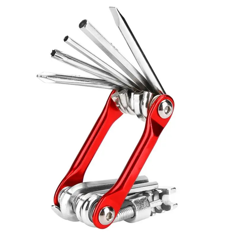 1PCS Multi - function 6 - in - 1 Folding Hex Nut Driver Socket Wrench Set