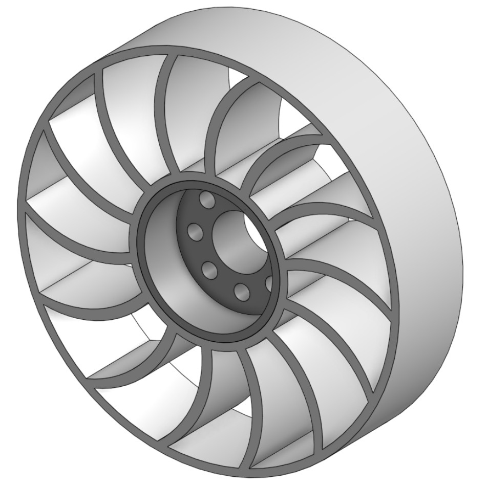 Compliant Intake Wheel (96 mm Outer Diameter, Hub Mount)
