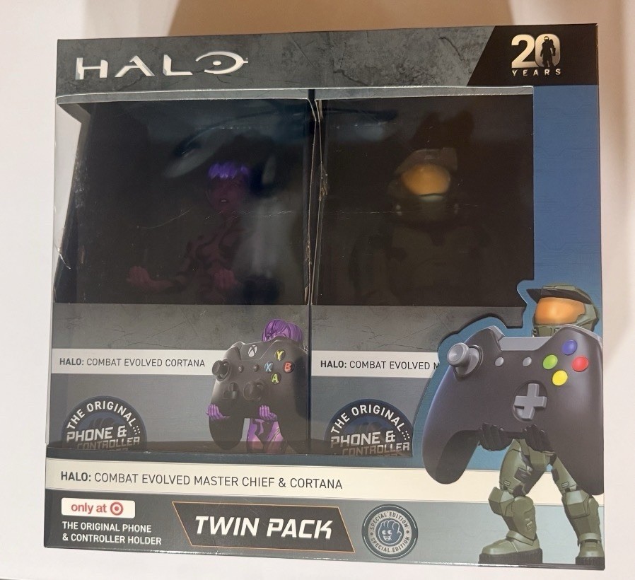 Halo Combat Evolved 20th Anniversary 2pk Cable Guy Phone and Controller Holder