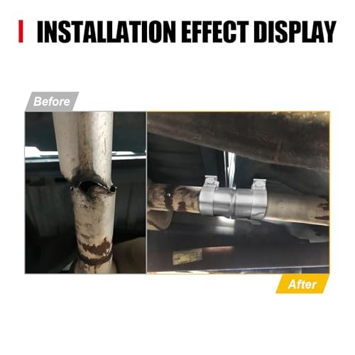 2.5 to 2.5 Inch Exhaust Adapter, 2.5" ID Exhaust Reducer Connector 2.5" - 2.5"