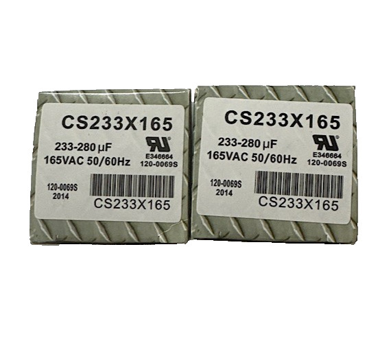 2-PACK BUNDLE 233-280 Uf NEW Round Start Capacitor Starting cap CS233X165