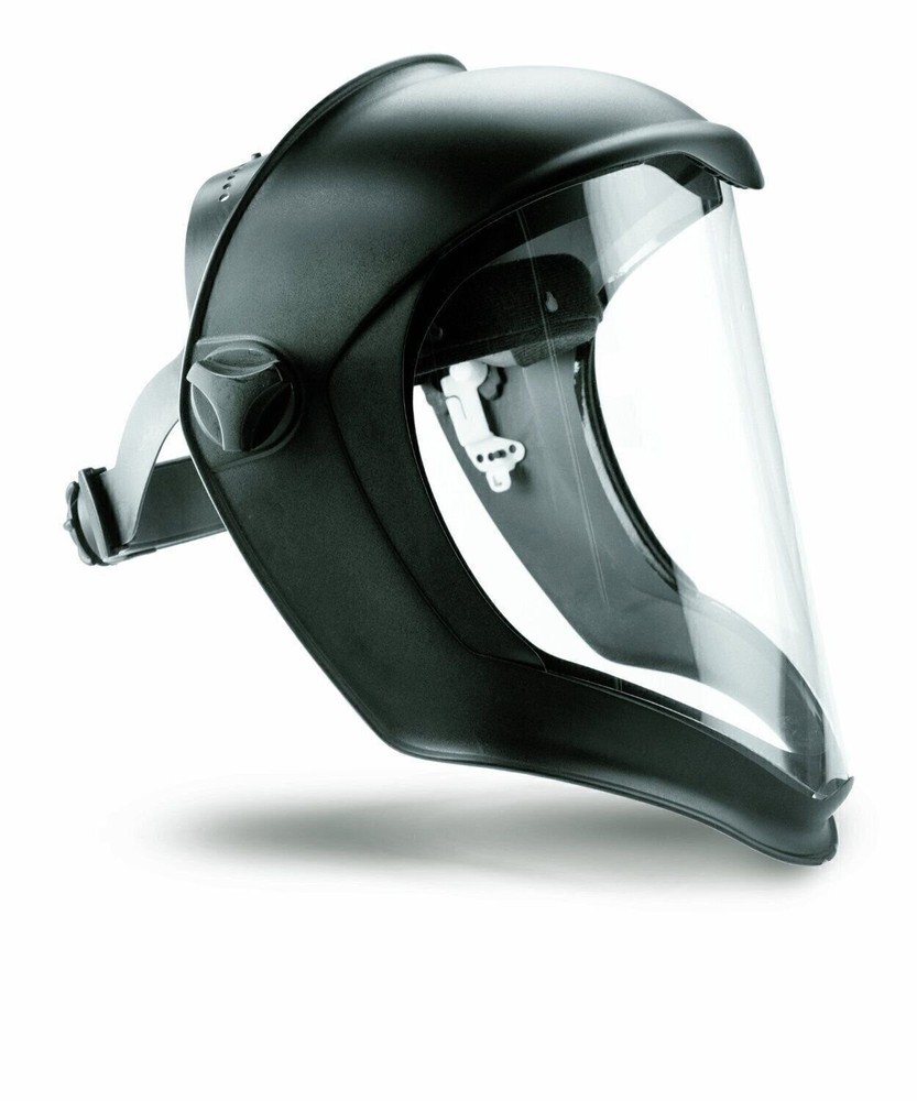 Uvex S8510 Bionic Shield, Black Matte Face Shield, Clear Polycarbonate...