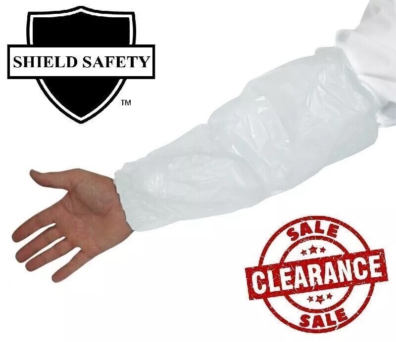 1000-2000 Disposable Polyethylene Oversleeves 18" Arm Sleeves Protective Covers
