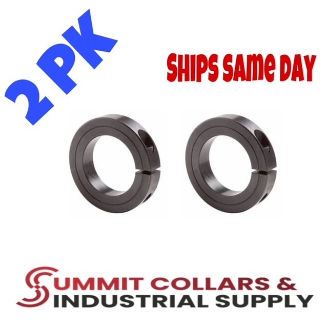 1/4" Bore Single Split Shaft Stop Collar (2 PCS) - Black Oxide Finish””