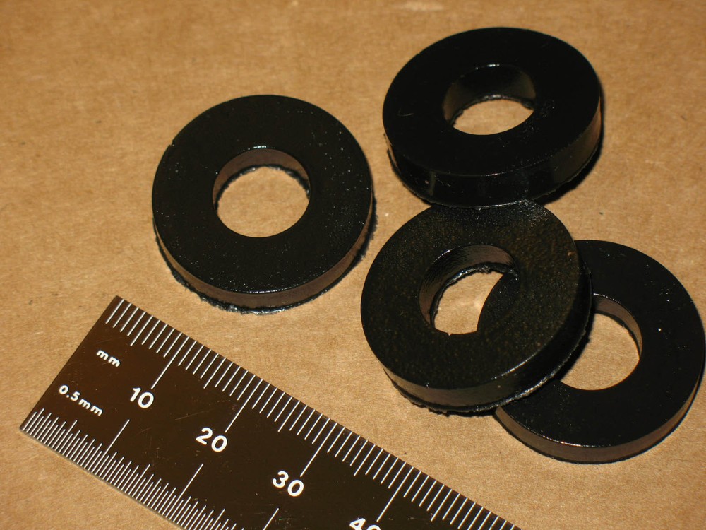 4 SORBOTHANE VIBRATION ISOLATION RINGS 1in Washer disk