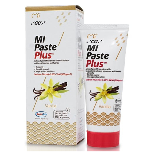 GC MI Paste Plus Topical Tooth Crème 0.20% Sodium Fluoride, 40g Tube, 1/Pack