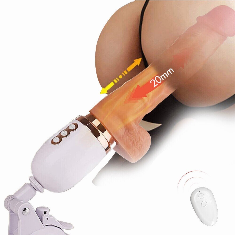 Automatic-Thrusting-Heating-Dildo-Vibrator-Hand-Free-Machine-Women-USE-Lubricant