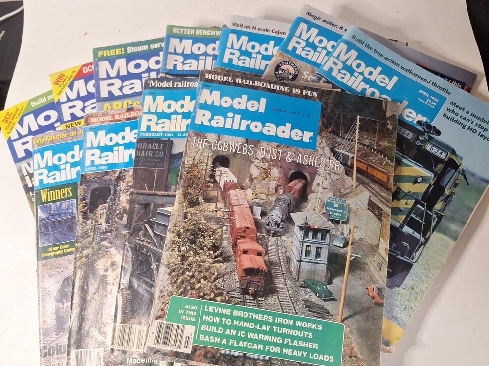 Model Railroader Magazines Lot - 11 Total Magazines!