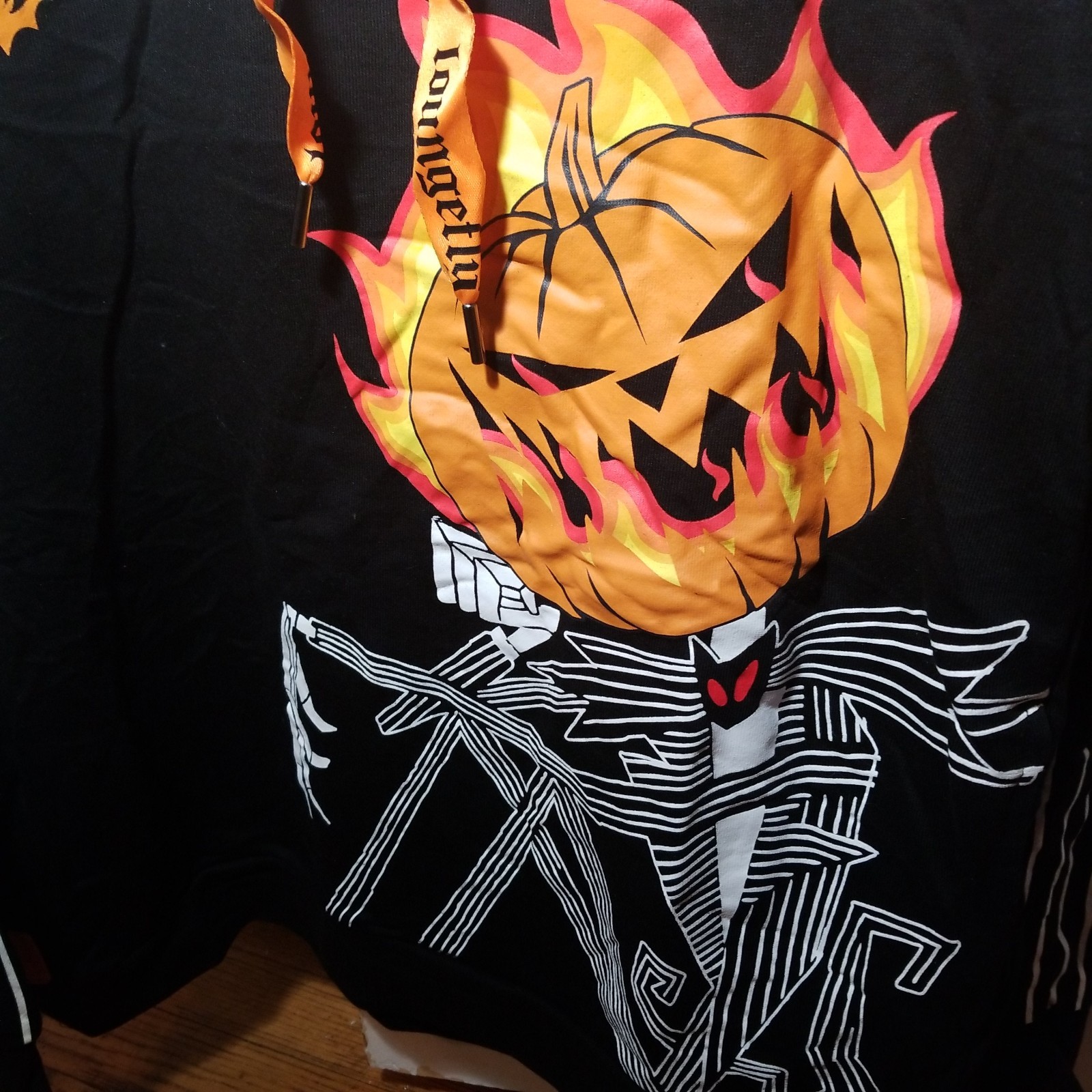 Size M Loungefly Disney The Nightmare Before Christmas Pumpkin King Hoodie