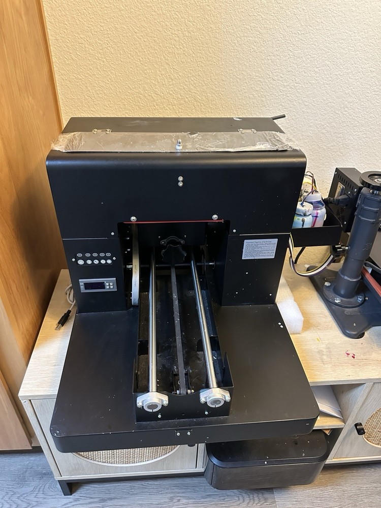 DTG Printer And Iron Heat Epson with printer Spairs and software