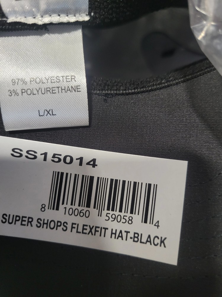 Super Shops SS15014 Fitted Mesh Hat - Black