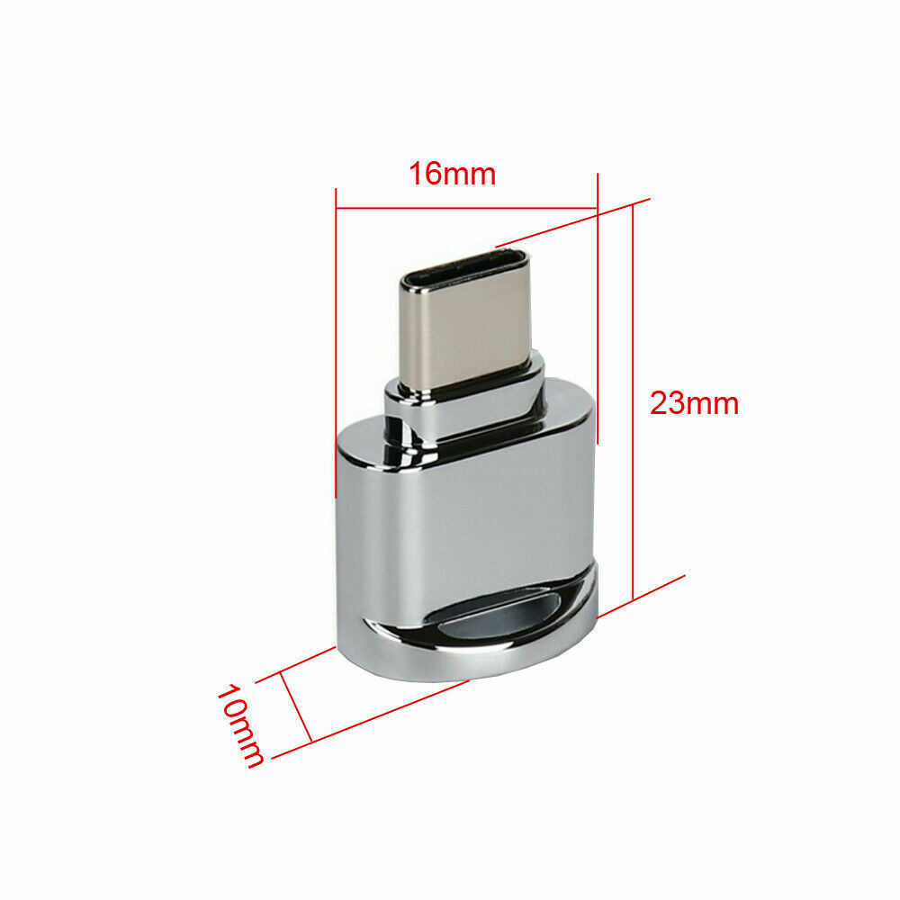 Mini Type C For Micro SD TF Memory Card Reader OTG Adapter Type C USB 3.1 Light