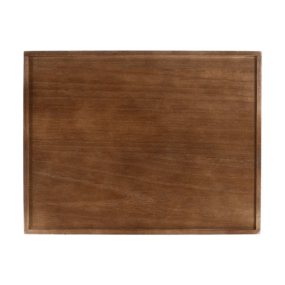 Walnut Desktop Storage Cabinet with 3 Lockable Drawers for Organized Workspaces