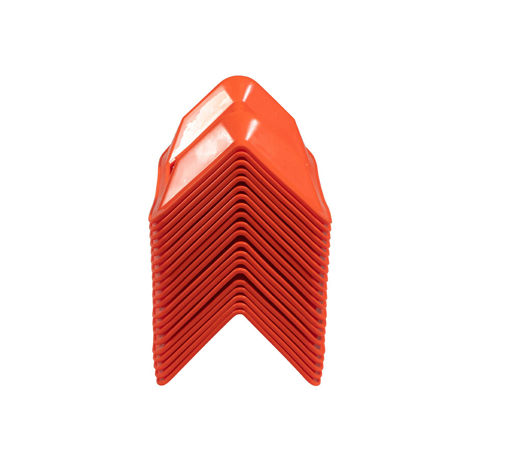120 Pcs 4"x10" Orange Flatbed Corner Protector V Shaped with Carrying Case
