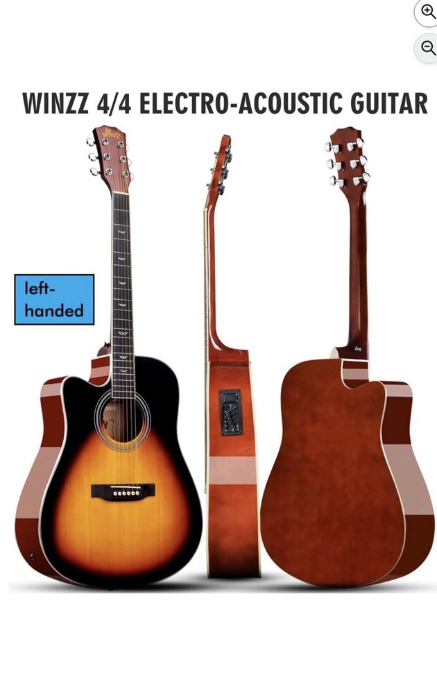 Winzz 4/4 Electro Acoustic Guitar Only Read Description
