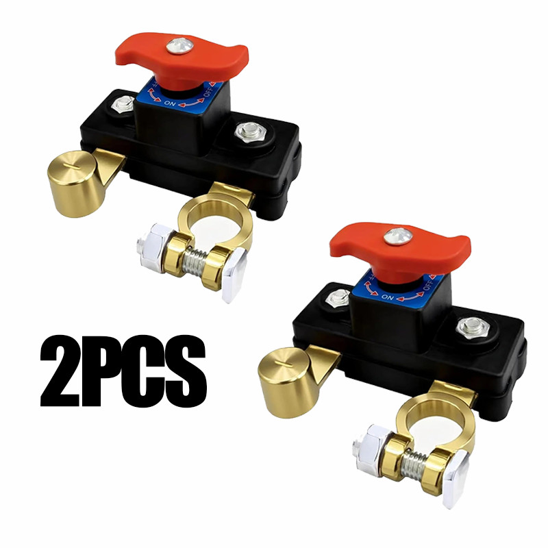 2PCS Universal Battery Disconnect Leak Protector,Car Battery Disconnect Switches