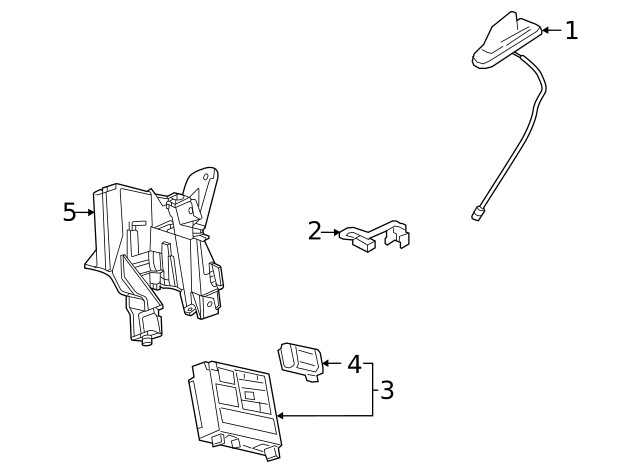 Genuine GM Communication Interface Module Bracket 84692244