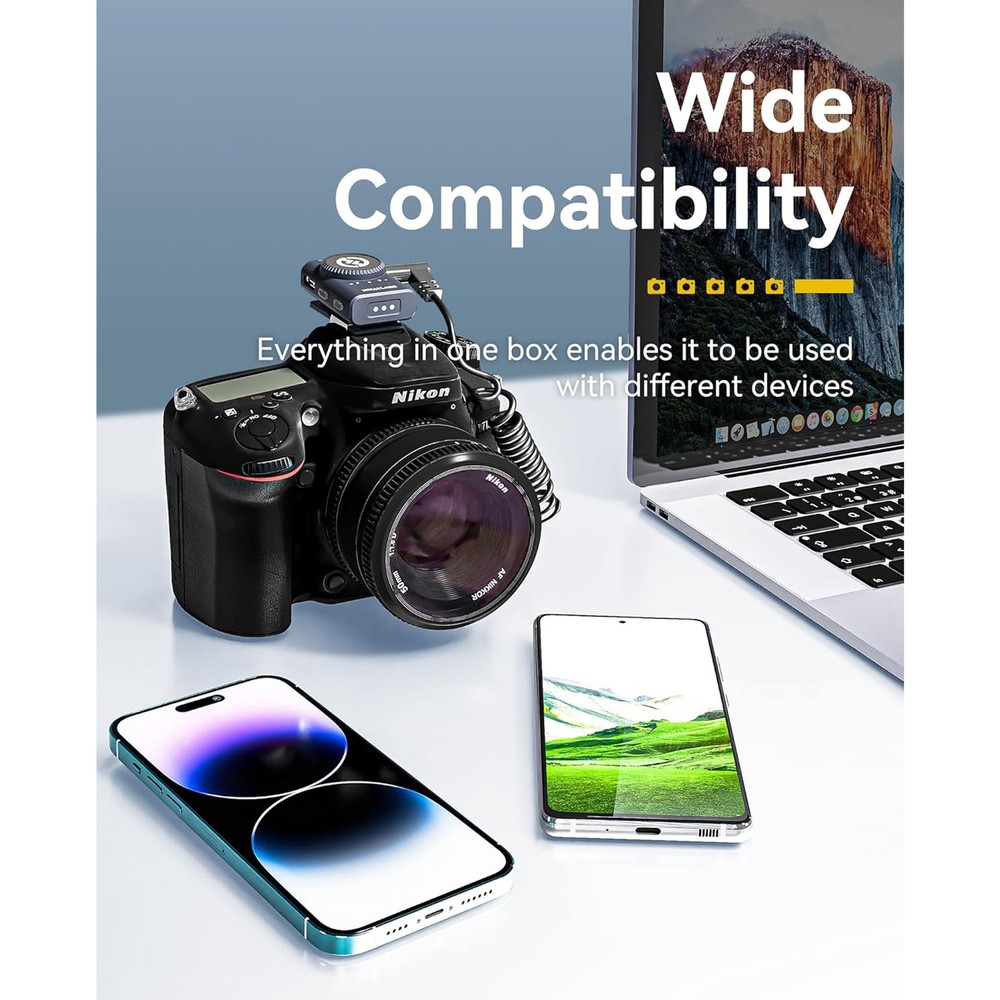 Hollyland LARK M2 DUO 2-Person Wireless Camera-Mount Microphone iPhone + Android