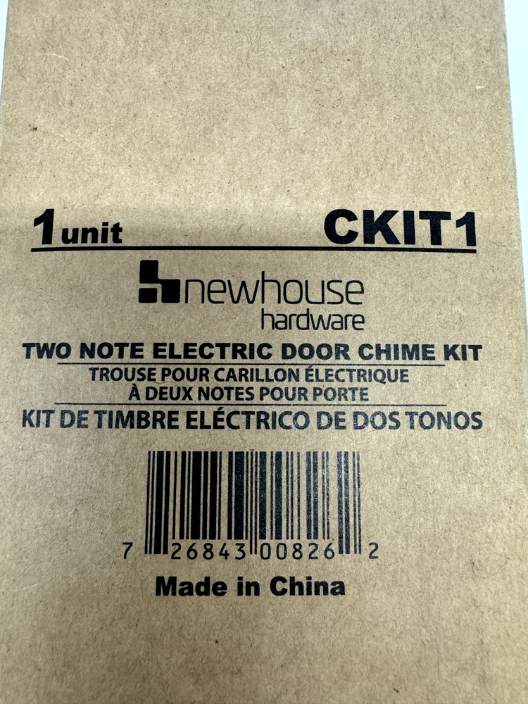 Newhouse Hardware CKIT1 Two Note Electric Door Chime Kit