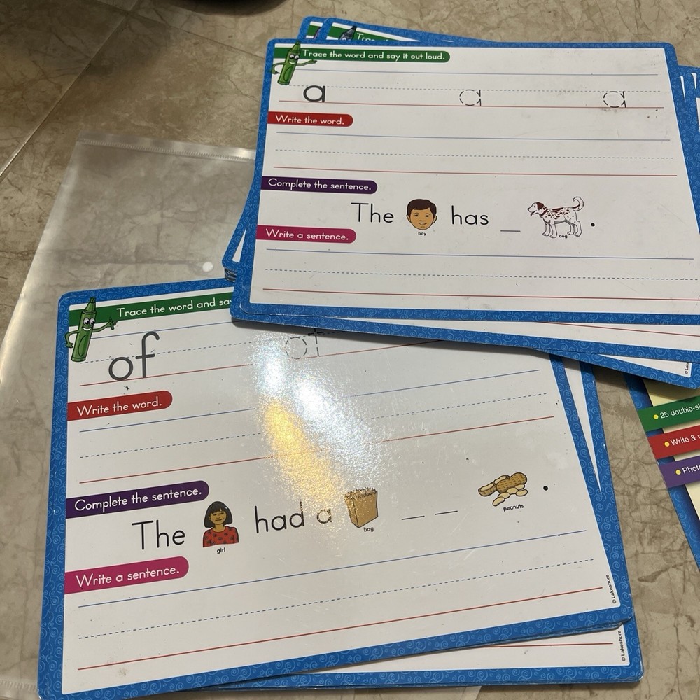 Lakeshore Write & Wipe Sight-Words Practice Cards