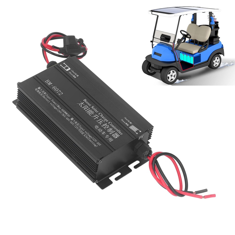 600W MPPT Boost Solar Controller 12-50V Input Step Up Controller.