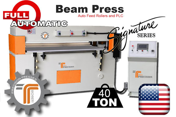 NEW!! CJRTec 40 Ton Beam Press CNC - Automatic Die Cutting Machine