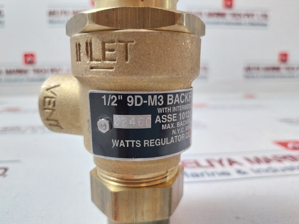Watts Regulator 0061935 Backflow Preventer 1/2" B64.3