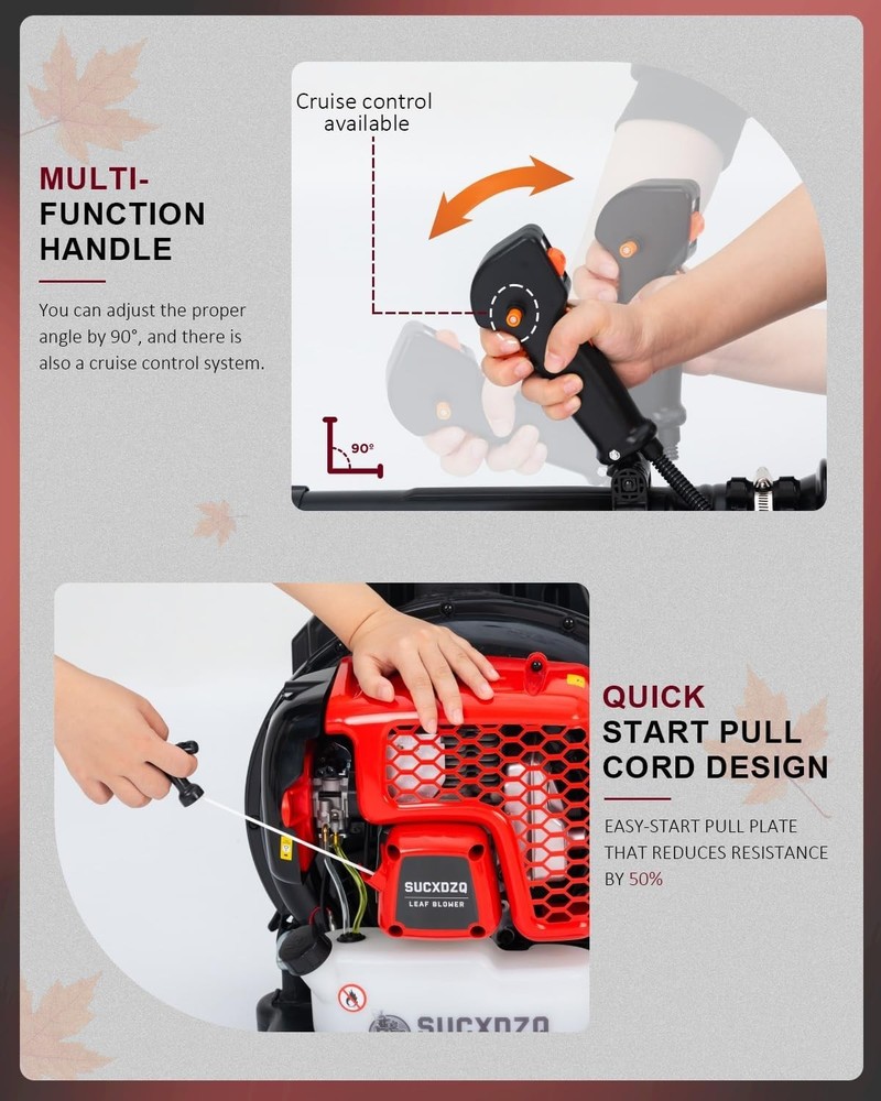 Commercial-Grade Gas Backpack Leaf Blower