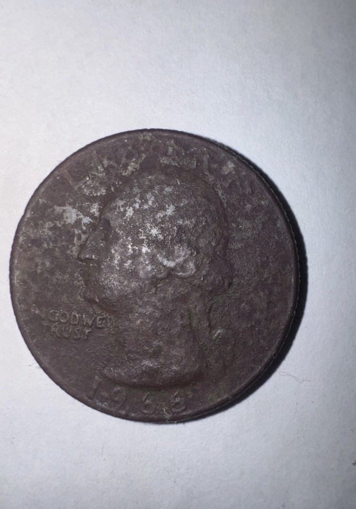 1966 Quarter- missing clad both sides