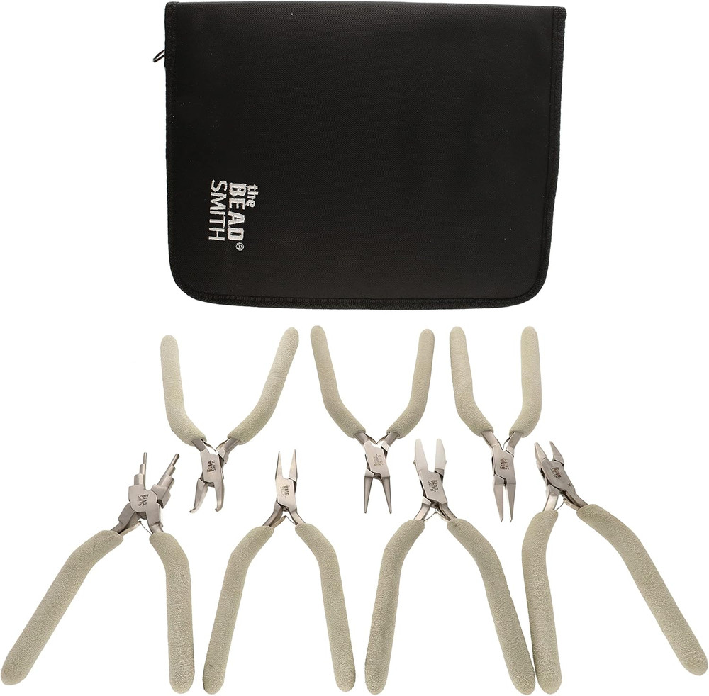 Wire Elements Tool Set - 7-Piece Kit (Round Nose, Bent Chain Nose, Flush Cutter,