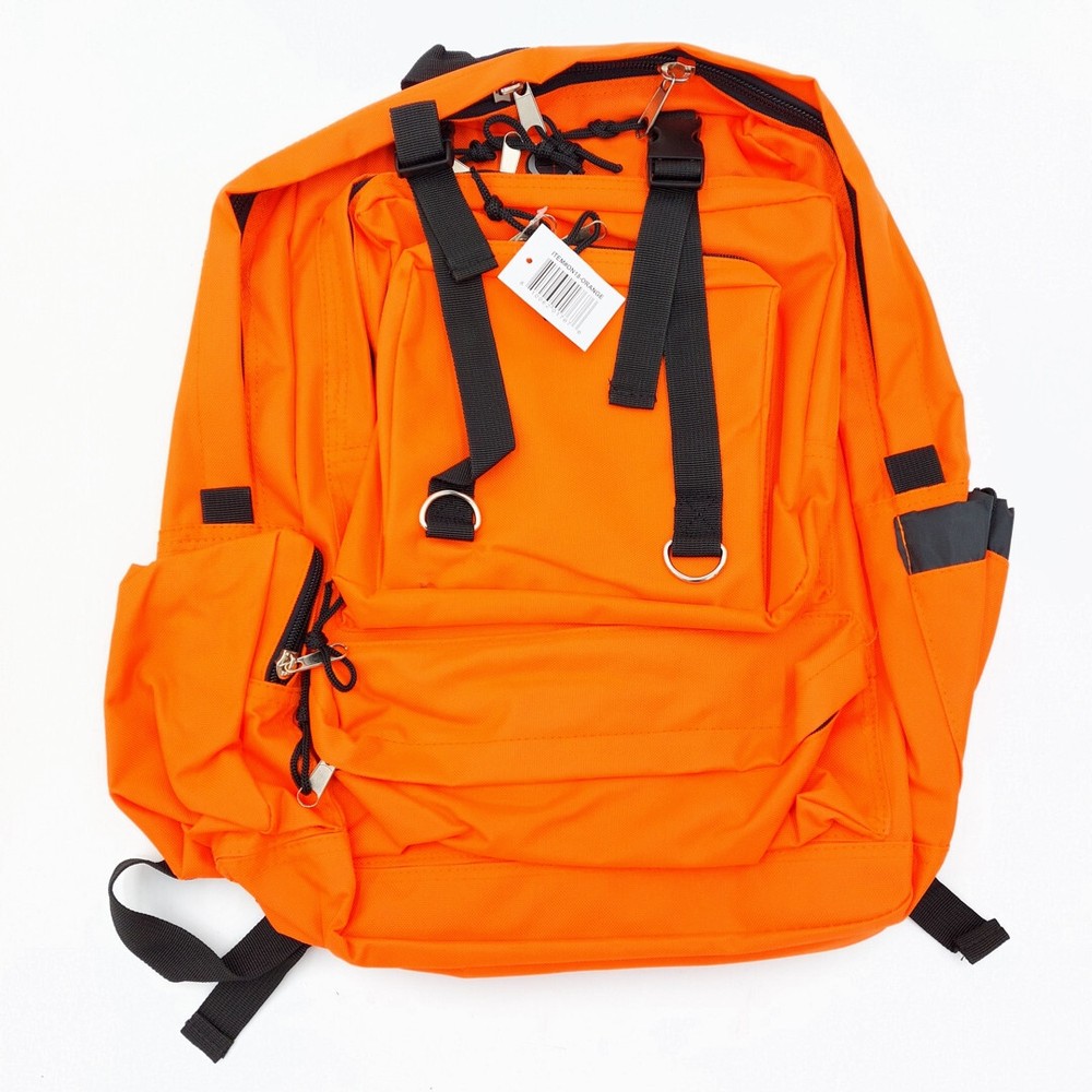 Explorer Extra Large Blaze Orange Hunting Hiking School Backpack