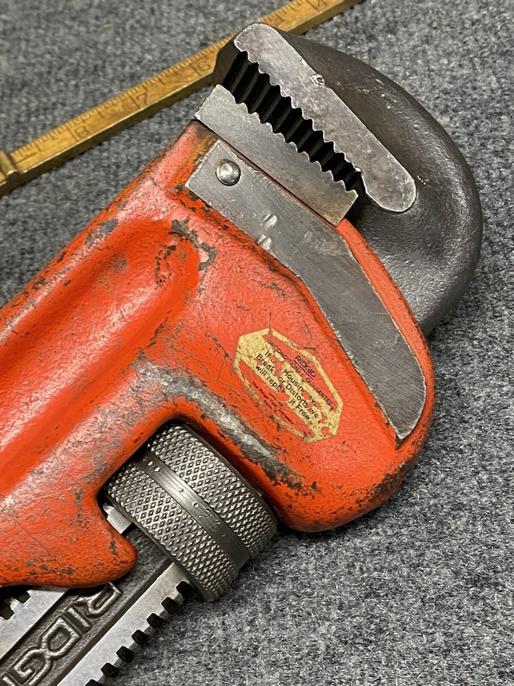 Ridgid Tools 24” Pipe Wrench With Partial Label