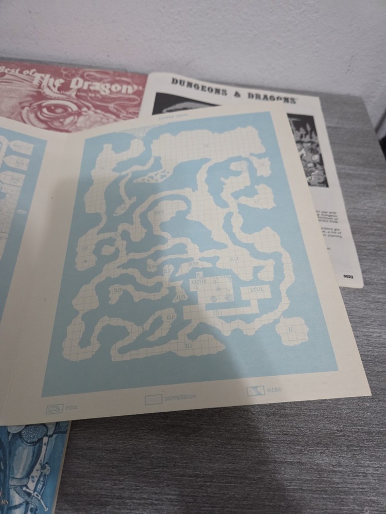 Vintage Dungeons & Dragons TSR Games Dice & Basic Box Set 3rd Edition 1979 Read