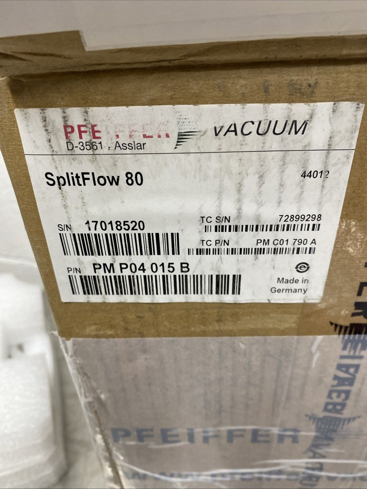 Pfeiffer splitFlow 80 Turbo Vacuum Pump New