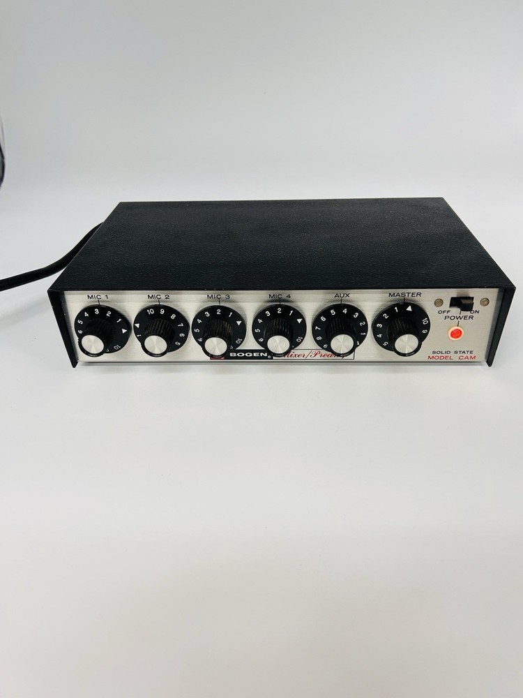 Bogen Mixer Preamp Solid State CAM Model Lear Siegler A55 Power Up UNTESTED VTG