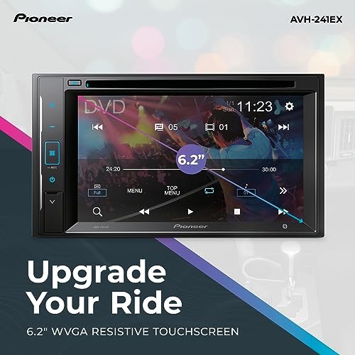 AVH-241EX 6.2" Resistive Touchscreen, Double Din – Bluetooth, Backup Camera