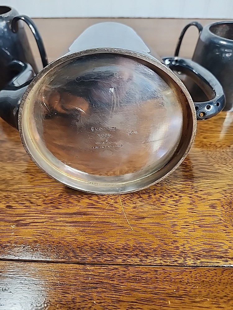 Silver-Plated Coffee/Tea Set 3 pieces Vtg Made in England