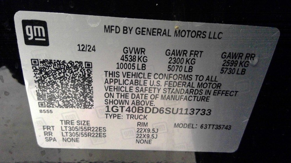 Front Propulsion Unit For 2025 GMC Hummer EV 3087918